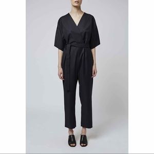Topshop Wool Kimono Wrap Jumpsuit by Boutique